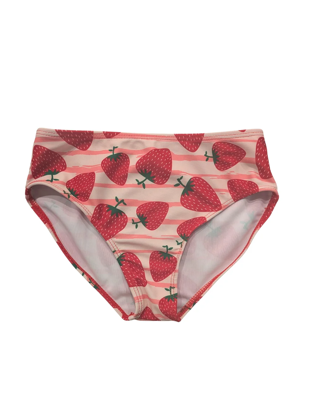 Girls Red Strawberry Two-Piece Swimsuit